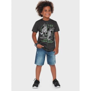 Imagem de Camiseta Infantil Verão Menino, T-Rex - Fakini