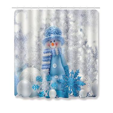 Imagem de Capa de banheiro boneco de neve de natal almofada de chão tapete de banho 3 pcs conjunto closestool tapete tapete de porta de banheiro tapete de flanela absorvente macio tapete de banho, SDXR04, cortina de chuveiro 180