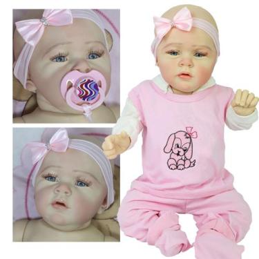 Boneca Reborn By Baby Dolls Molde Mary Ann Ruiva em Promoção é no