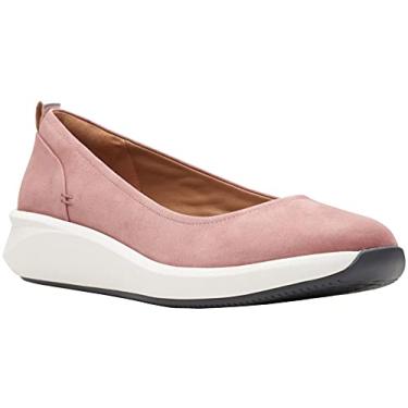 Imagem de Pompă Clarks Un Rio Vibe pentru femei, nubuc roz, mărime 9.5