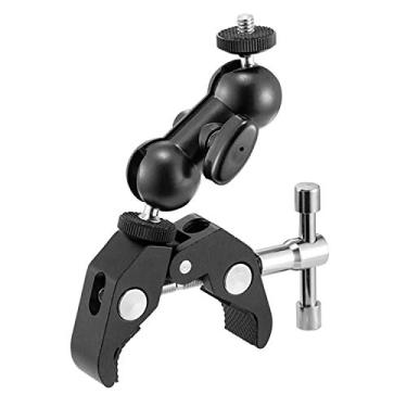 Imagem de WANBY Super Braçadeira c/ 1/4"-20 e 3/8"-16 Fios para Câmeras Luz LED Guarda-chuvas Prateleiras Prateleiras Placa de Vidro Cruzado Acessórios de Foto (Grampo)