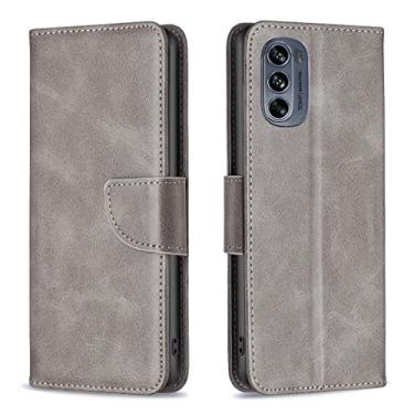 Imagem de For Motorola Moto G62 Lambskin Texture Leather Phone Case