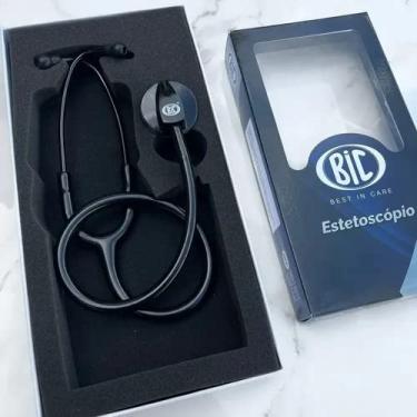 Imagem de Esteto Medico Clinico Profissional Cardiologico Adulto Bic (PRETO)