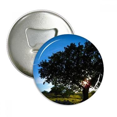 Imagem de Silvicultura verde ciência natureza cenário abridor de garrafas ímã de geladeira emblema multifuncional