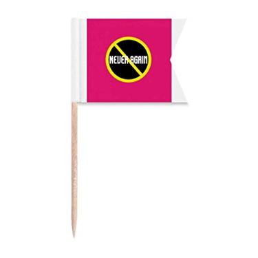 Imagem de Bandeiras de palito de dente contra lesões, marcação de rotulagem para bolo de festa, prato de queijo