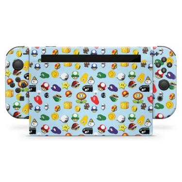 KIT Capa PS5 e Case Controle - Super Mario - Pop Arte Skins