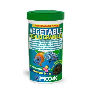 Imagem de Alimento Prodac Vegetable Cichlid Granules Para Peixes 100G