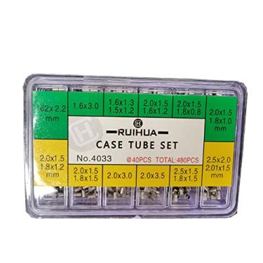 Imagem de MOOKEENONE 12 tubos de caixa de relógio de tamanhos diferentes à prova d'água para coroa de relógio