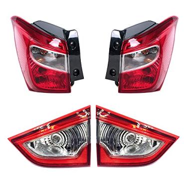 Imagem de JESYMBX Lanterna Traseira Para Suzuki S-Cross 2014 2015, SX4 2016 com Lâmpada Halogênea Vermelha 12V