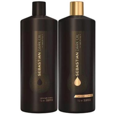 Imagem de Shampoo 1L + Condicionador 1L Sebastian Dark Oil Salon Duo