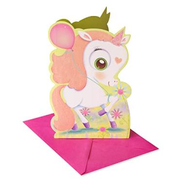 Imagem de American Greetings Cartão de aniversário para meninas (unicórnio)