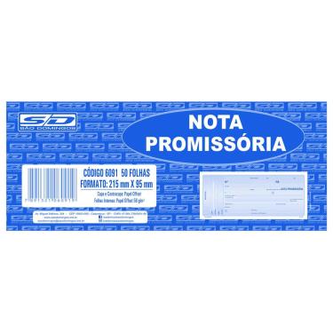 Imagem de Nota Promissória São Domingos 50 Folhas 130633