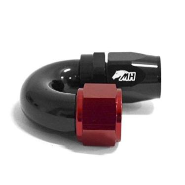 Imagem de Conexão 12AN / AN12 Curva 180° graus para Mangueira Aeroquip - Original (Preta e Vermelha)