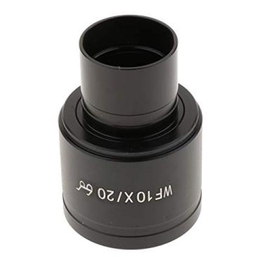 Imagem de kesoto Lente ocular WF10X 20 mm de ângulo amplo de campo de laboratório para montagem de microscópio biológico, tamanho 23,2 mm