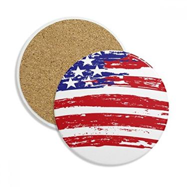 Imagem de Caneca de porta-copos com estampa de estrelas e listras Bend America Country Flag