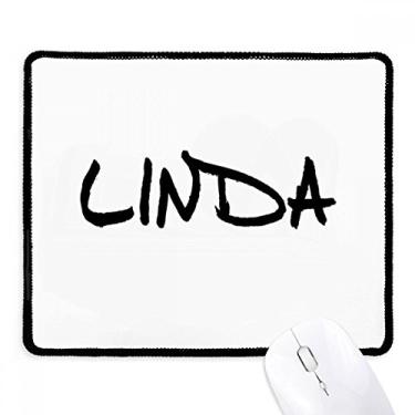 Imagem de Mousepad de borracha especial com escrita inglesa Linda borda costurada para jogos