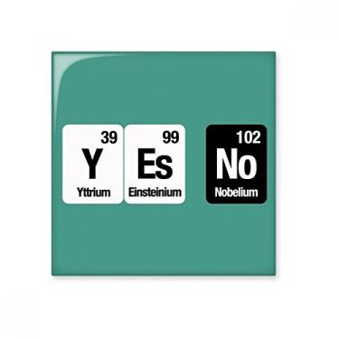 Imagem de Adesivo brilhante de azulejo de cerâmica Yes No Chemical Element