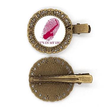 Imagem de Grampo de cabelo musical de saxofone gene com impressão digital