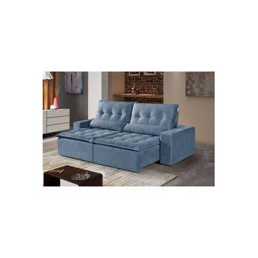 Sofa Azul Claro Retratil Ofertas Com Os Menores Precos No Buscape