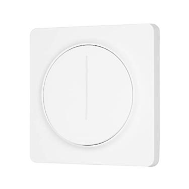 Imagem de Chusui Interruptor de luz inteligente compatível com Home com controle remoto Fio neutro de pólo único necessário Tuya Interruptor de dimmer de controle contínuo de padrão europeu com QL