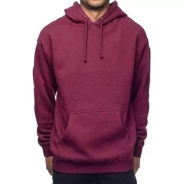 Imagem de Moletom Conguru Masculino Liso Moda Inverno Confort Marsala