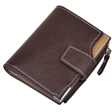 Imagem de Carteira Masculina Pequena De Couro Barata Documento Cartão-Masculino