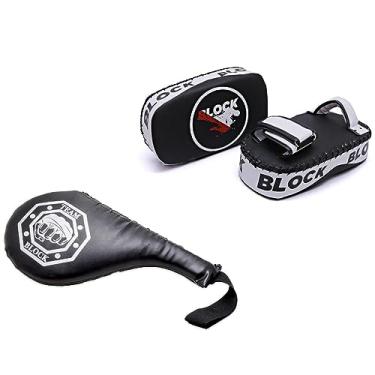 Imagem de Genérico Kit Aparador e Raquete de chute para Lutas Taekwondo Karatê