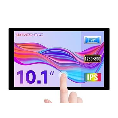 Imagem de Waveshare 10.1inch Capacitive Touch LCD IPS Display, Without Back Case, 1280×800 Resolution, HDMI Interface, Compatible with Raspberry Pi 4B/3B+ etc. Support Jetson Nano/PC