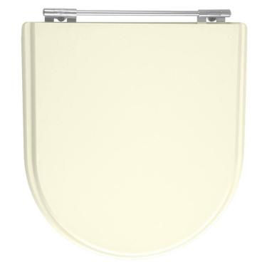 Imagem de Assento Sanitário Tampa de Vaso Madeira MDF Laqueado Calypso para bacia Incepa 6lpf