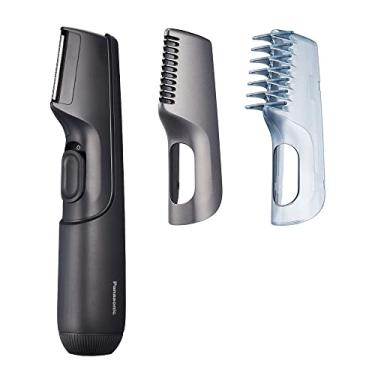 Imagem de Panasonic Aparador Corporal Para Homens E Mulheres Mini V-Razor Aparador Elétrico Unissex De Uso Seco/Molhado Sem Fio Com 2 Acessórios Barbear Multidirecional Em Áreas