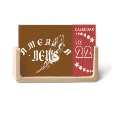 Imagem de Agenda de mesa National Information News 2022 para 12 meses