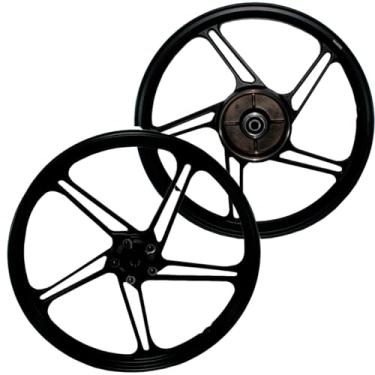 Imagem de Par de rodas de alumínio liga leve freio a disco CG150 CG160 Fan Titan ESD EX 2014 em diante com rolamentos