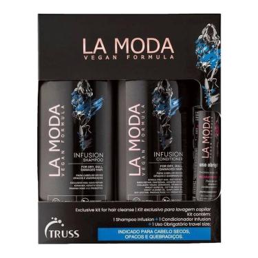 Imagem de Kit Truss La Moda Infusion - Shampoo 300ml + Condicionador 300ml + Travel Size 30ml
