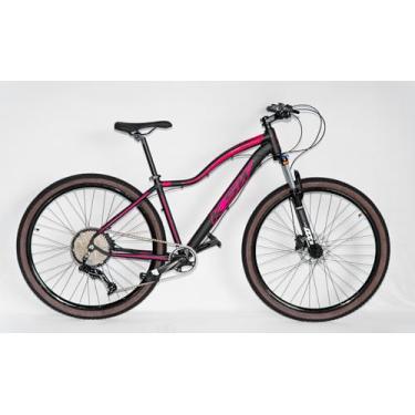 Imagem de Bicicleta Aro 29 Ksw Feminina 12v Freio Hidráulico Suspensão C/Trava. (Preto/Rosa, 17)