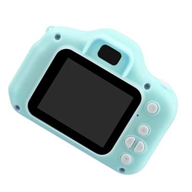 Imagem de Câmera infantil, suporte de temporização de plástico portátil para crianças filmadora digital para crianças (verde)