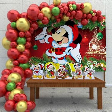 Imagem de Kit Decoração Festa de Aniversário Infantil Mickey Natal