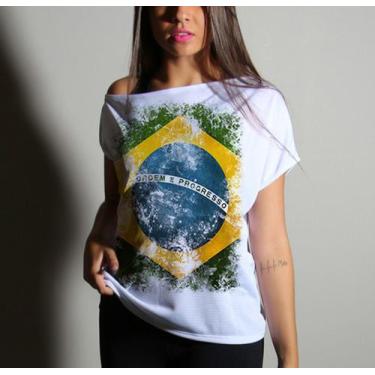Imagem de Camiseta Ou Baby Look Ou Bata Canoa Bandeira Brasil - Balisarts