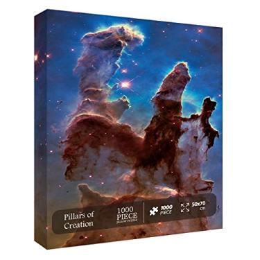 Imagem de Space Puzzle 1000 Pieces Adult, Solar System Galaxy Puzzle for Adult, Hubble-Pillars of Creation Planets Star Nebula Universe Picture Jigsaw Puzzle