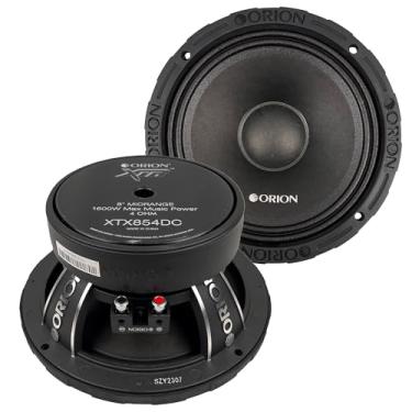Imagem de ORION Alto-falantes XTR XTX854DC de alta eficiência com tampa contra poeira de 20,3 cm, potência máxima de 1600 W, 400 W RMS, 4 Ohm, bobina de voz de 5 cm - estéreo de áudio profissional para carro,