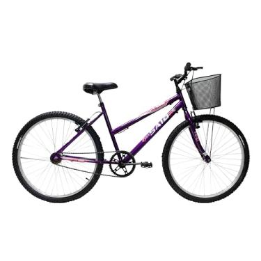 Imagem de Bicicleta de Passeio Saidx Bike Feminina Sem Marchas, Aro 26 Mono, Freio V Brake (Violeta)