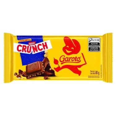 Imagem de Chocolate Garoto Tablete Crunch 16X80g - Nestlé