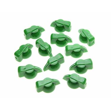 Imagem de Dopro Pacote com 12 puxadores de cabeça de galinha de guitarra de topo plano com efeito AMP ponteiro verde