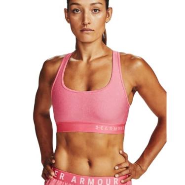 Imagem de Under Armour Sutiã esportivo feminino Threadborne mesclado, Limonada rosa claro mesclado (668)/limonada rosa, X-Small