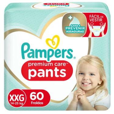 Imagem de Fralda Infantil Pampers Premium Care Pants Tamanho Xxg Com 60 Unidades