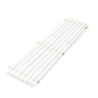 Imagem de Kit com 10 Telha Polipropileno 2,44 Cm X 0,50 Cm Branco