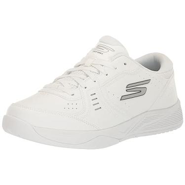 Imagem de Skechers Tênis masculino Viper Court Smash Pickleball, Branco, 10 X-Wide