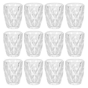 Imagem de Jogo de Copos de Vidro Diamond Transparente 270ml 12 peças
