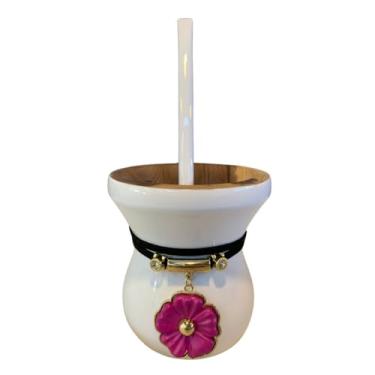 Imagem de Kit Chimarrão Completo: Cuia, Bomba e Pulseira (Branco)