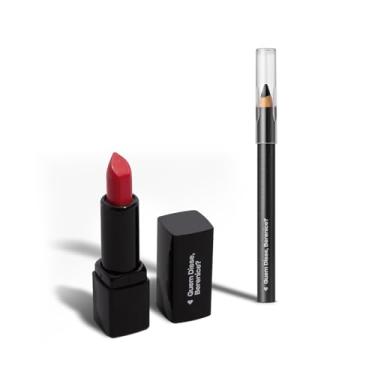 Imagem de Mini Make Clássica: Batom Vermelho 1,6g + Lápis de Olhos Preto 600mg