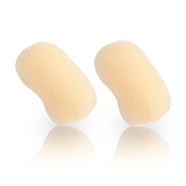 Imagem de 2 peças de enchimento de volume encantadoras esponjas invisíveis para fazer coque de colmeia, acessórios de clipe de estilo para mulheres e meninas (bege)
